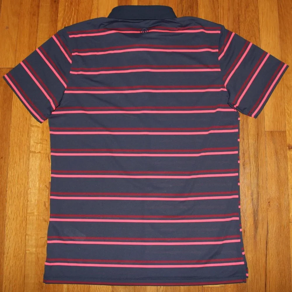 G/FORE Offset Stripe Pique Golf Polo Mens M Twilight G4 - Picture 4 of 5